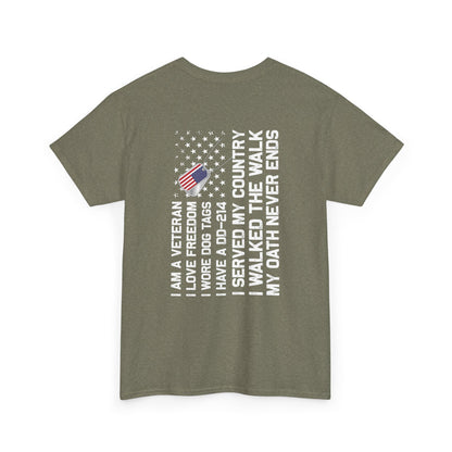 Title: Veteran Oath Tee - A Statement of Honor and Service