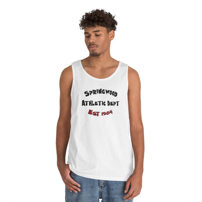 Springwood High Athletic Dept. Tank Top – Class of 1984 Horror Fan Gym Shirt