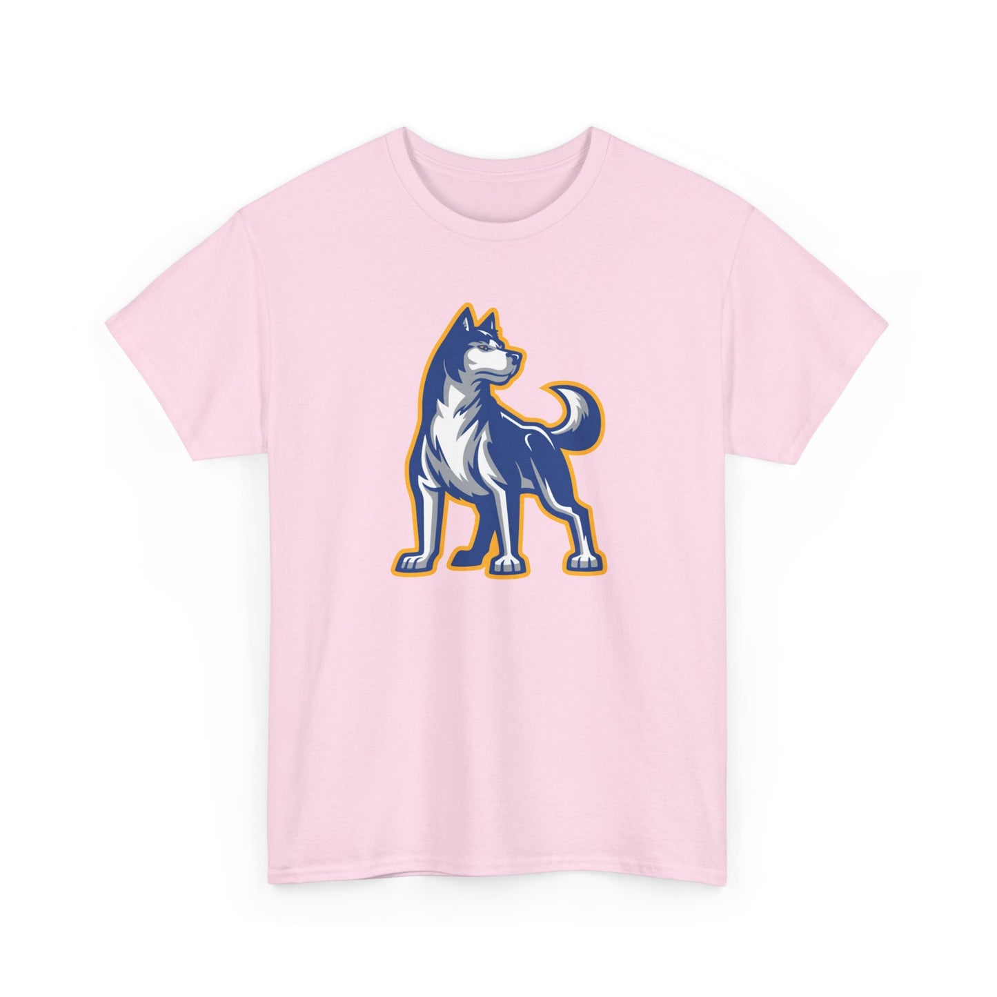 Bigfork Huskies Heavy Cotton Tee — Custom Back (“DAD #1” or Your Text)
