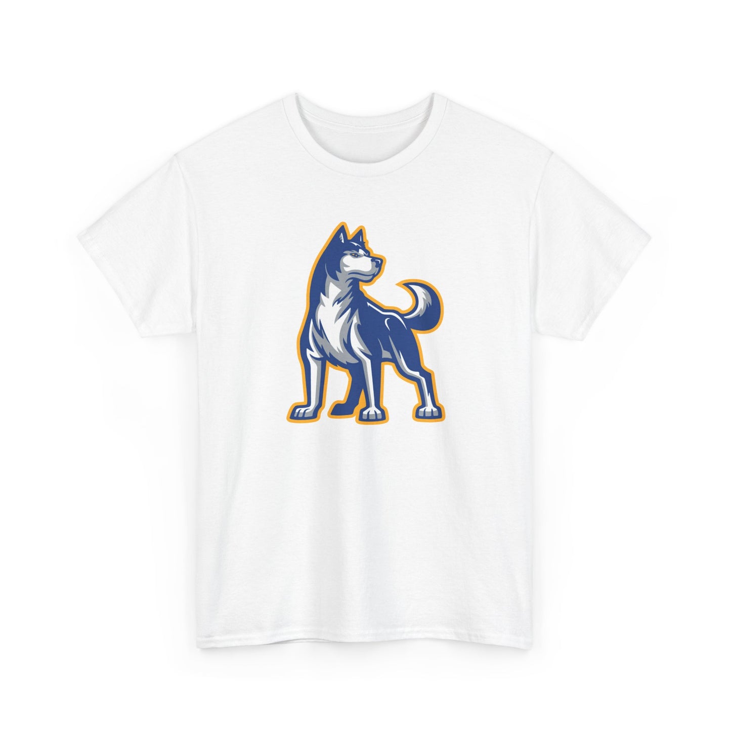 Bigfork Huskies Heavy Cotton Tee — Custom Back (“DAD #1” or Your Text)