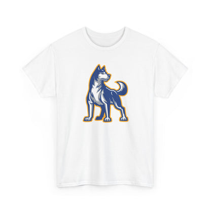 Bigfork Huskies Heavy Cotton Tee — Custom Back (“DAD #1” or Your Text)