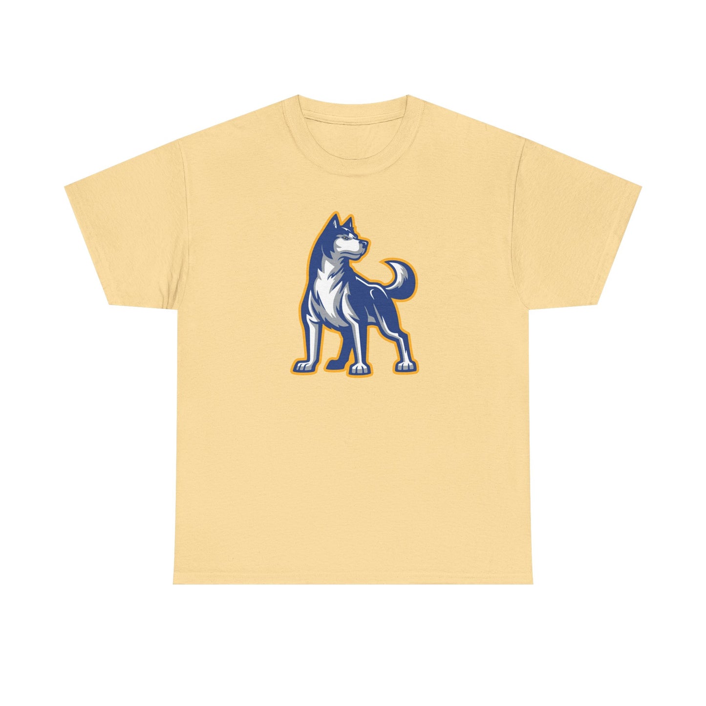 Bigfork Huskies Heavy Cotton Tee — Custom Back (“DAD #1” or Your Text)
