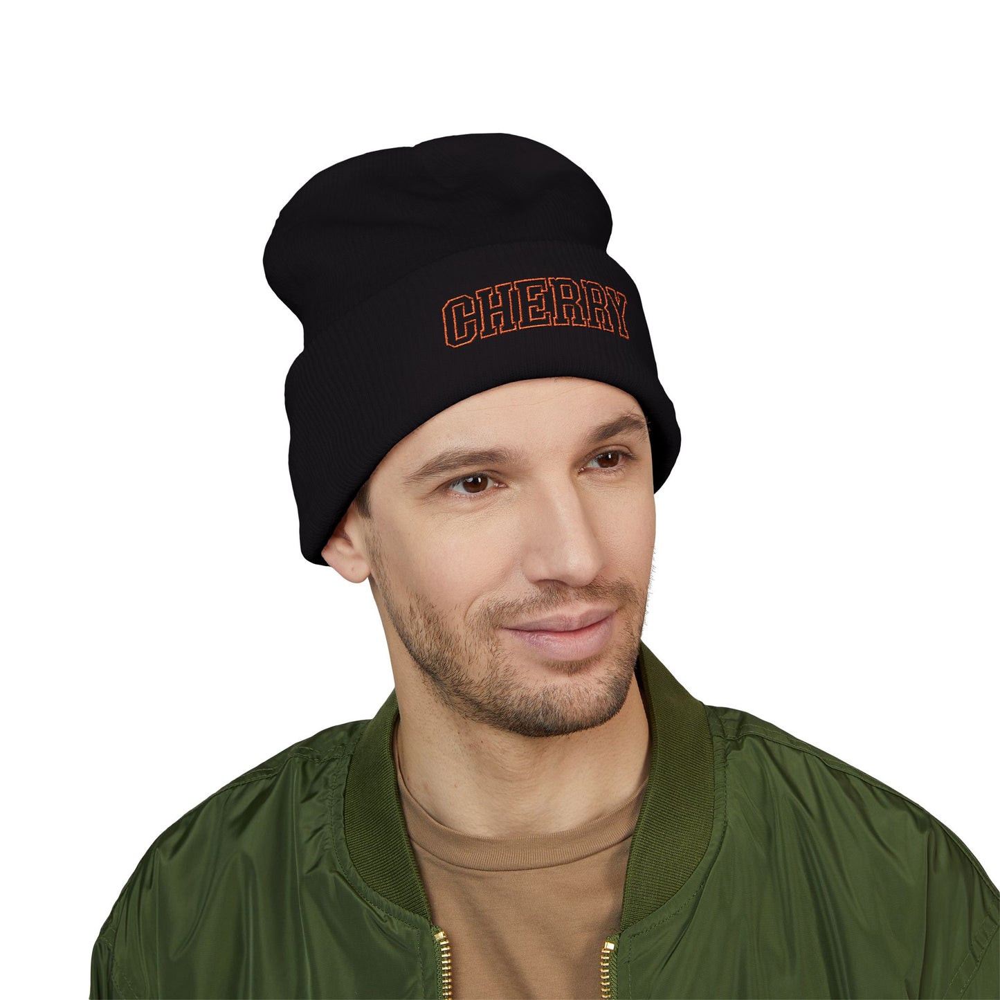 Cherry Cuffed Beanie – Cold Weather? Never Heard of Her ❄️🐯