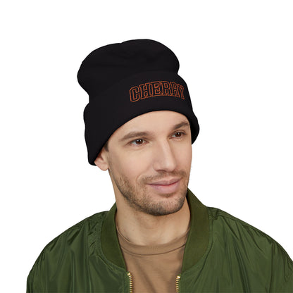Cherry Cuffed Beanie – Cold Weather? Never Heard of Her ❄️🐯