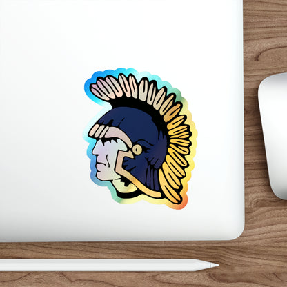 Nashwauk-Keewatin Spartan Logo Holographic Die-Cut Sticker