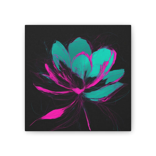 Bloomwave: Petals in Pink & Neon Drift