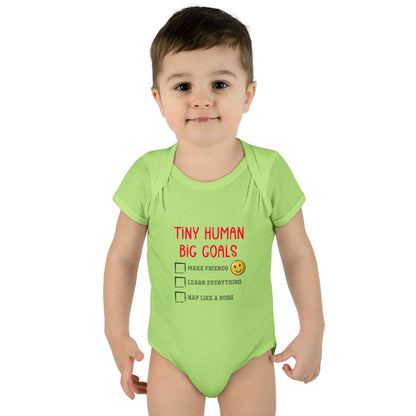 Tiny Human, Big Goals – Infant Bodysuit