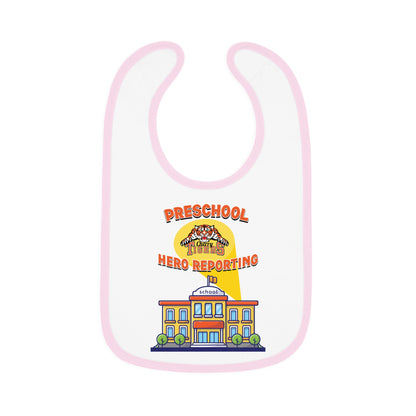 Preschool: Hero Reporting – Cherry Tigers Baby Bib