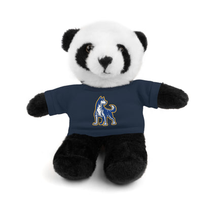 Huggable Huskies – 8" Plush Buddies w/ Logo Tee (Pick Your Animal + Tee Color)