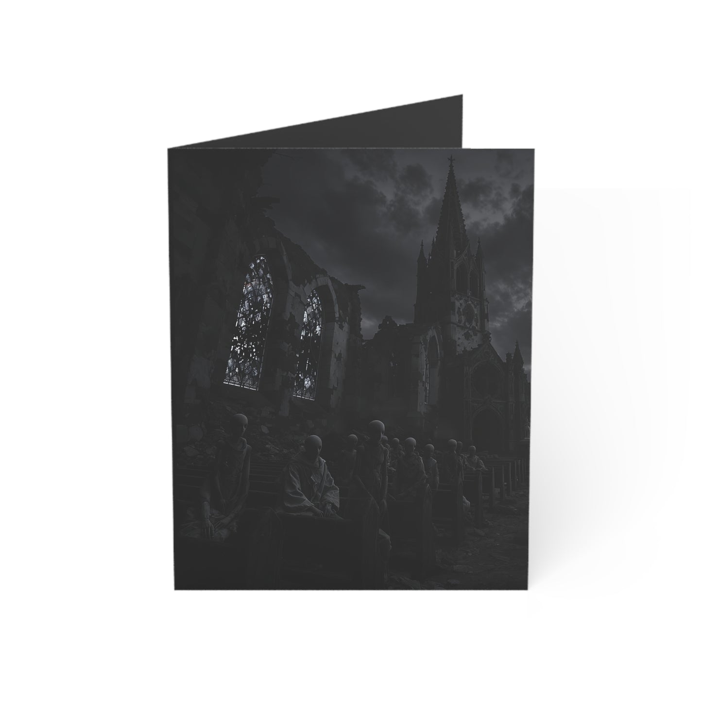 Congregation of the Forgotten – Gothic Horror Greeting Card