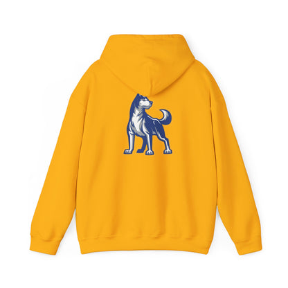 Bigfork Huskies Back-Logo Hoodie — Front Wordmark, Classic Comfort