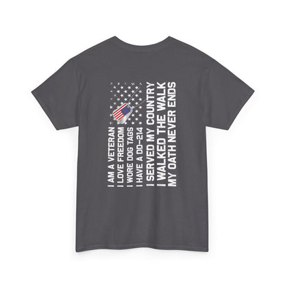 Title: Veteran Oath Tee - A Statement of Honor and Service