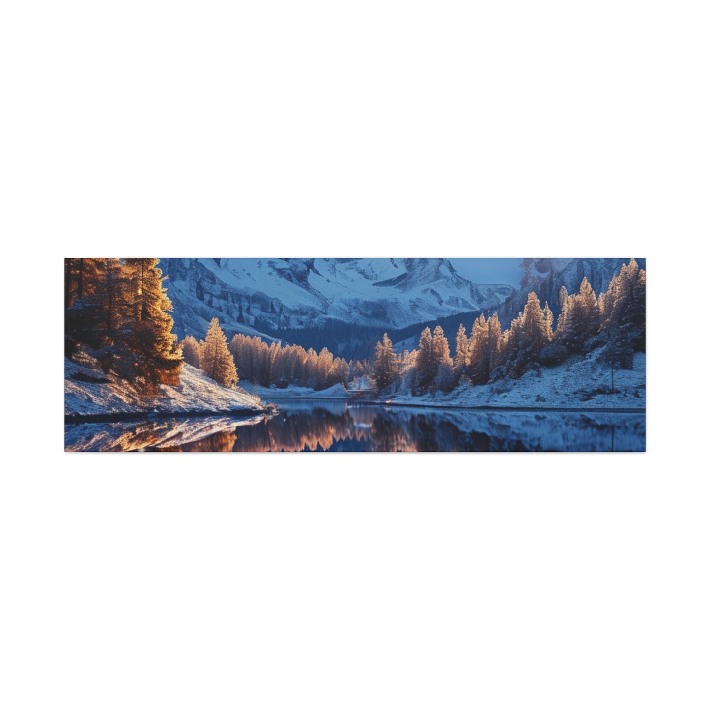 Mountain Sunrise River Canvas