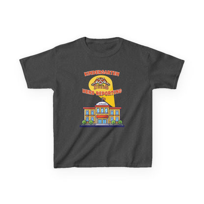 Kindergarten: Hero Reporting for Duty – Cherry Tigers Kids Tee