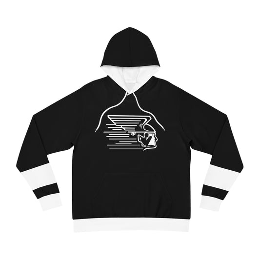 Greenway Raiders Black Hoodie with White Accents