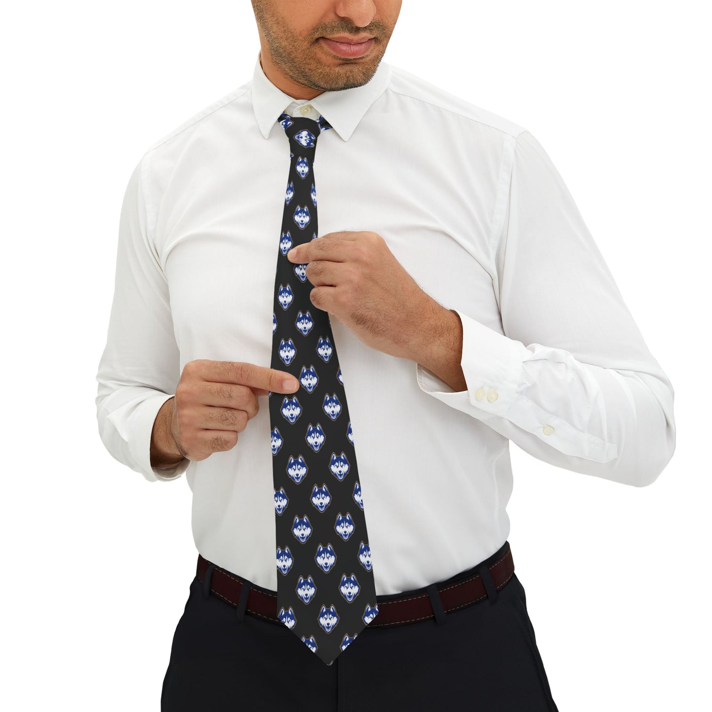 Bigfork Huskies Patterned Tie