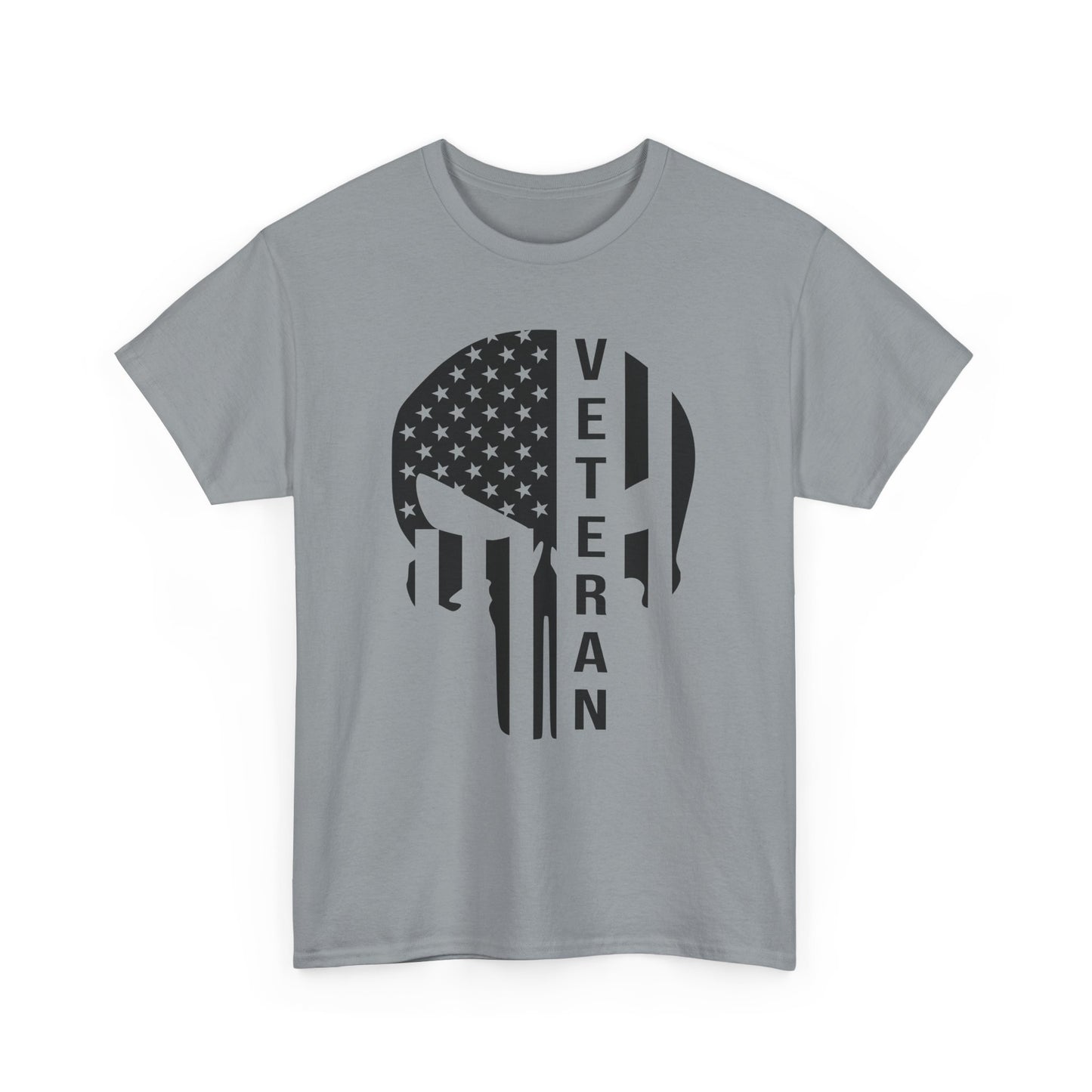 Veteran Skull Flag Tee - Wear Your Service with Style
