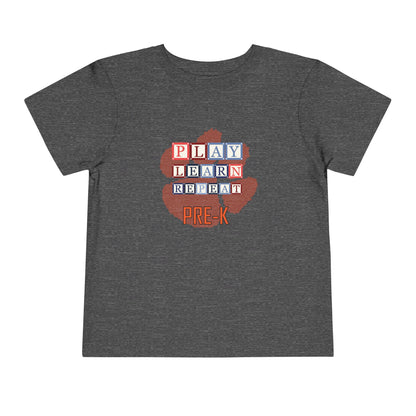 Toddler Tee - Alphabet Blocks Tiger Paw Pre-K Pride Shirt for Mini Graduates