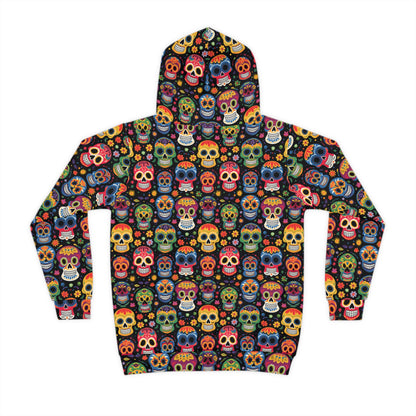 Multi-Color Sugar Skull Hoodie