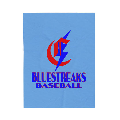 Chisholm Bluestreaks Baseball Velveteen Blanket
