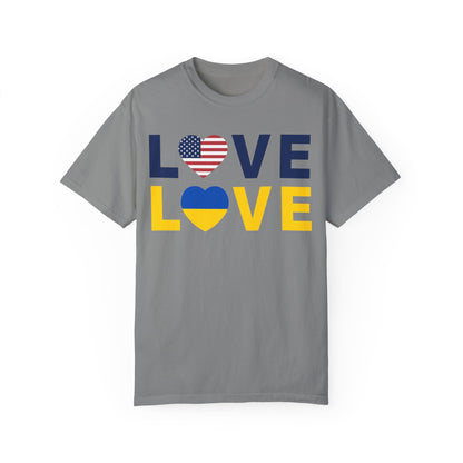 LOVE United – Ukraine Comfort Colors T-Shirt 🇺🇦❤️