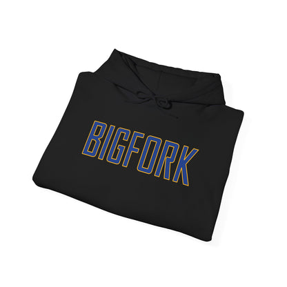 Bigfork Huskies Back-Logo Hoodie — Front Wordmark, Classic Comfort