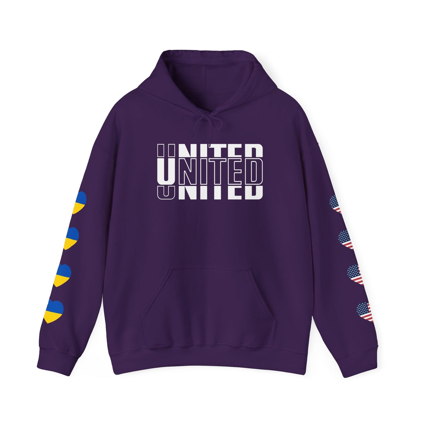 LOVE United - USA Ukraine Hoodie