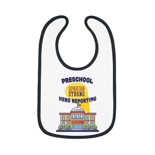 Preschool: Spartan Strong, Hero Reporting – NK Spartans Baby Bib