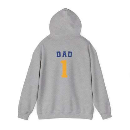 Bigfork Huskies Heavy-Blend Hoodie — Custom Back (“DAD #1” or Your Text)