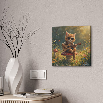 Cat Shreds in the Meadow – Canvas Wall Art
