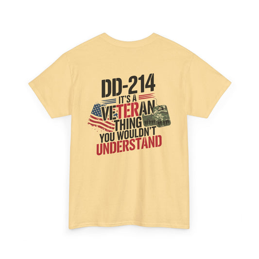 DD-214 Veteran Thing Tee – Proudly Signed, Proudly Served