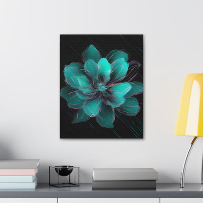 Glow Bloom: A Flower in the Void