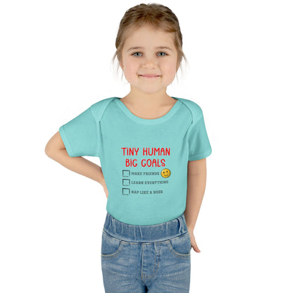 Tiny Human, Big Goals – Infant Bodysuit