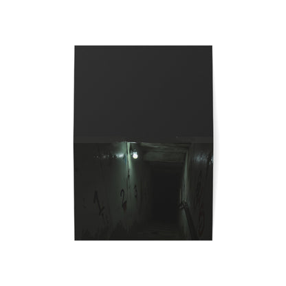 Step Into Darkness – Haunted Stairwell Greeting Card