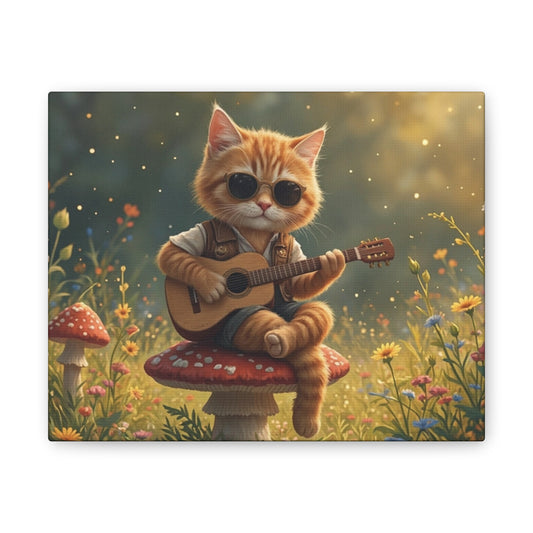 Cat Shreds in the Meadow – Canvas Wall Art