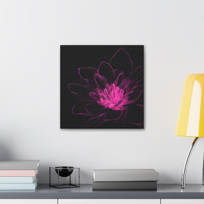 Lotus Static – Square Canvas Bloom