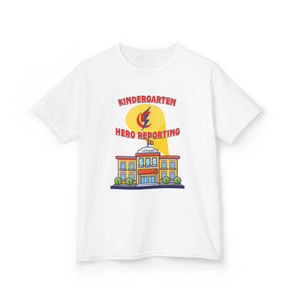 Kindergarten: Hero Reporting for Duty – Chisholm Bluestreaks Kids Tee