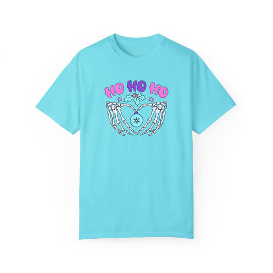 Ho Ho Ho Skeleton Hand/Tree T-shirt