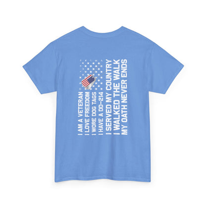 Title: Veteran Oath Tee - A Statement of Honor and Service