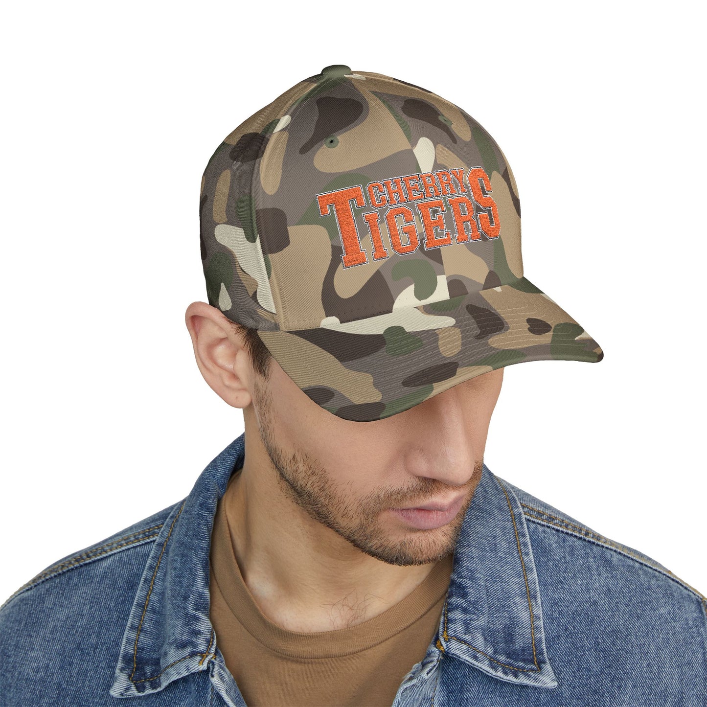 Cherry Tigers Flex-Fit Structured Cap – Stealth Mode: Activated 🧢🐅