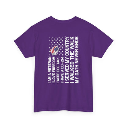 Title: Veteran Oath Tee - A Statement of Honor and Service