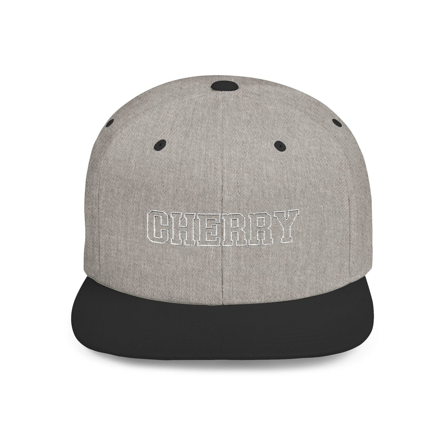 Cherry Flat Bill Snapback – Blend In? Never. 🍒🎯