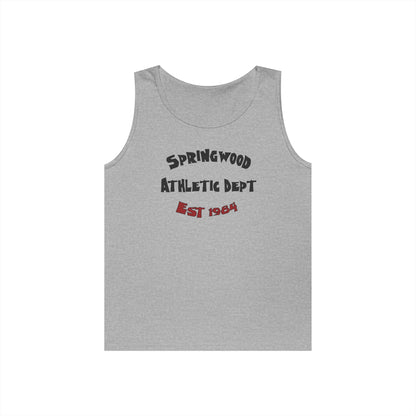 Springwood High Athletic Dept. Tank Top – Class of 1984 Horror Fan Gym Shirt