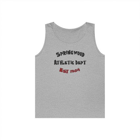 Springwood High Athletic Dept. Tank Top – Class of 1984 Horror Fan Gym Shirt