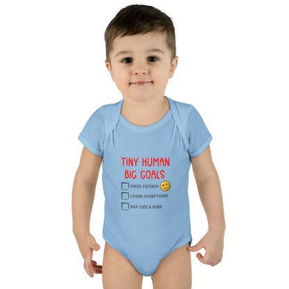 Tiny Human, Big Goals – Infant Bodysuit