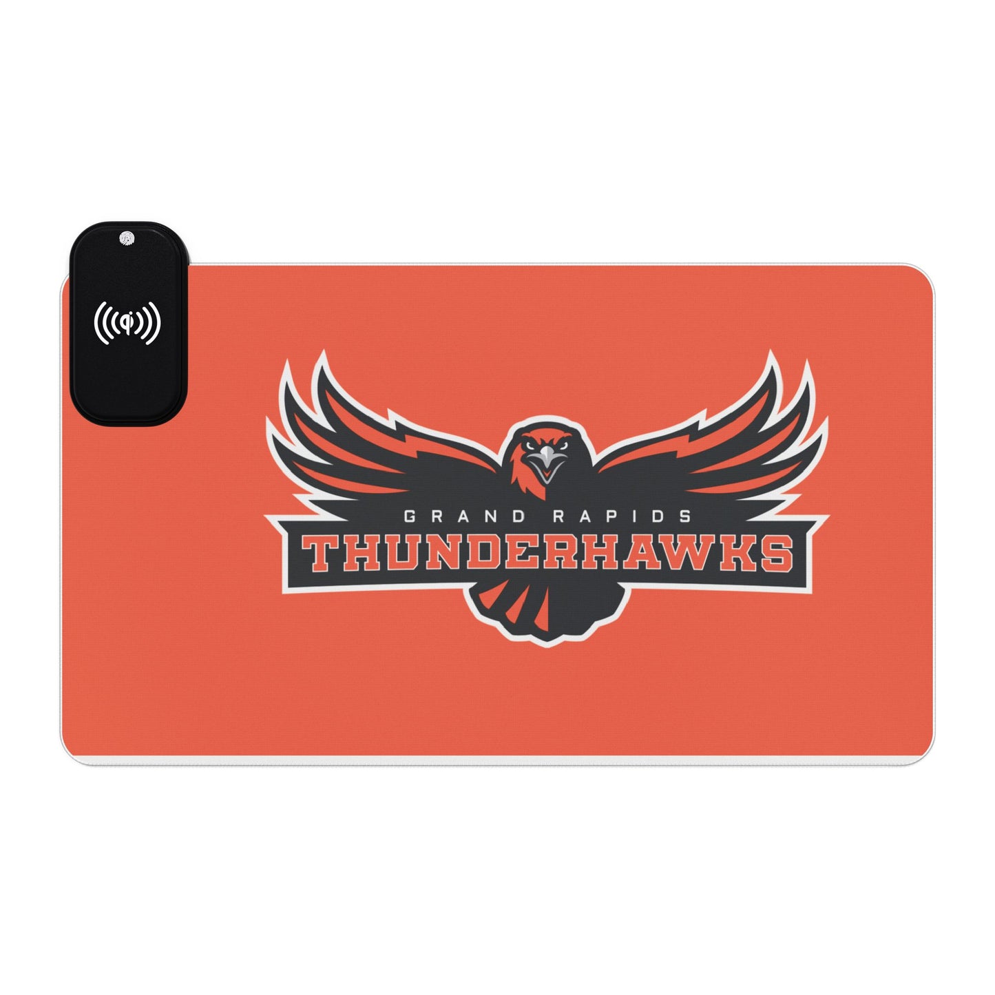 Grand Rapids Thunderhawks LED Gaming Mouse Pad, Wireless Charging