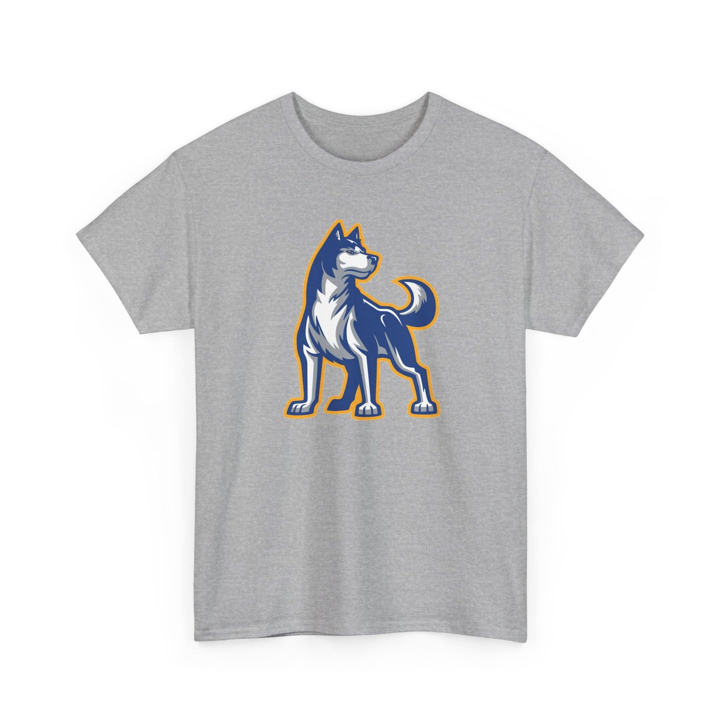 Bigfork Huskies Heavy Cotton Tee — Custom Back (“DAD #1” or Your Text)