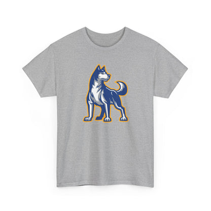 Bigfork Huskies Heavy Cotton Tee — Custom Back (“DAD #1” or Your Text)