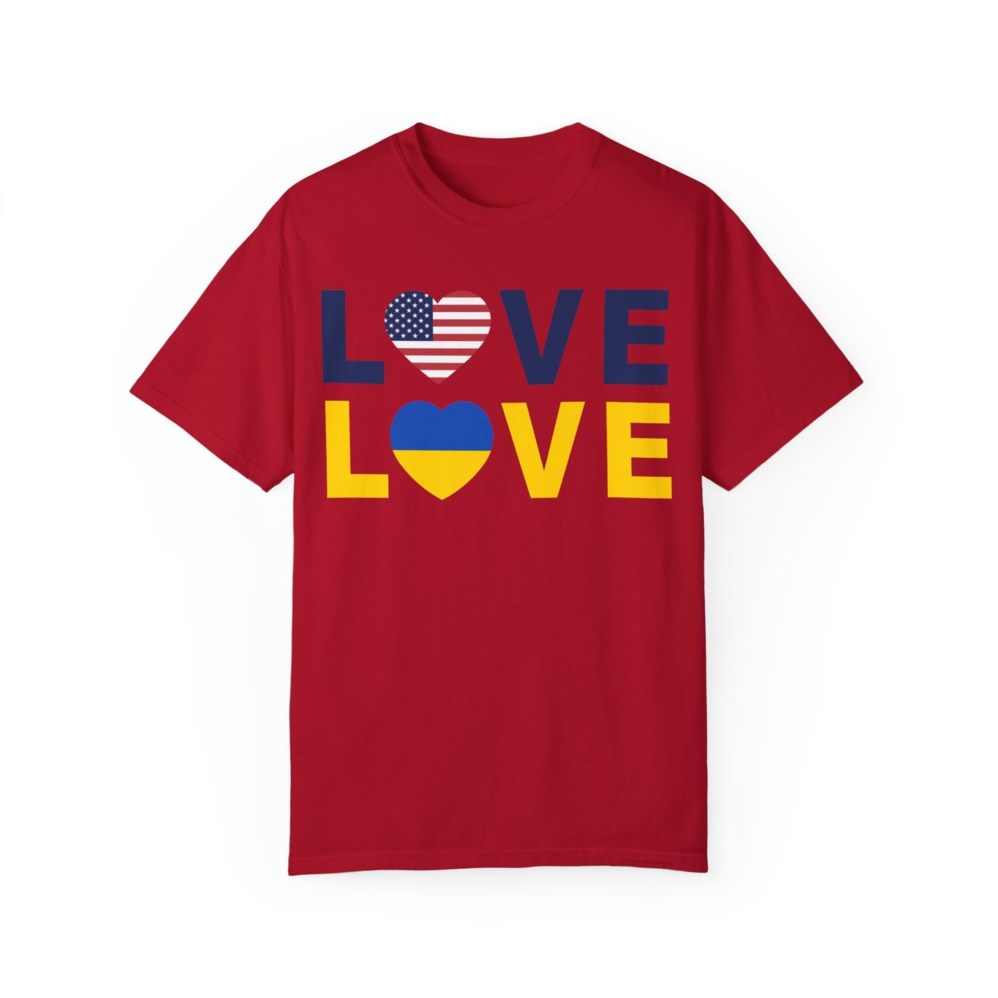 LOVE United – Ukraine Comfort Colors T-Shirt 🇺🇦❤️