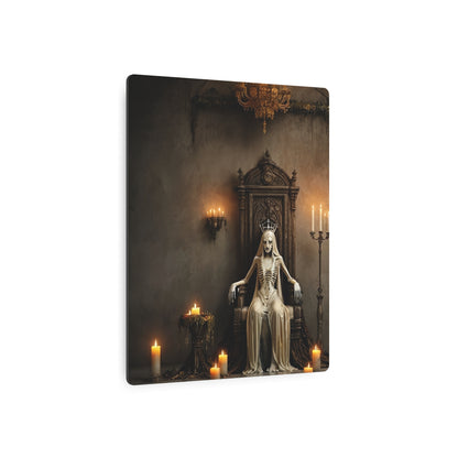 Crowned in Silence – Gothic Queen Metal Sign